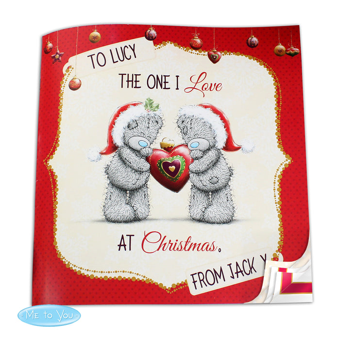 Personalised Me to You The One I Love at Christmas Poem Book - The Gift Cabin UK