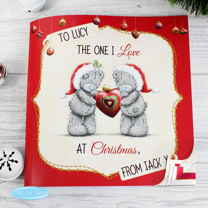 Personalised Me to You The One I Love at Christmas Poem Book - The Gift Cabin UK