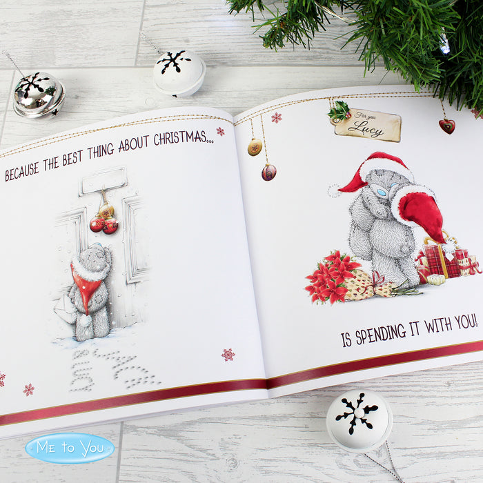 Personalised Me to You The One I Love at Christmas Poem Book - The Gift Cabin UK