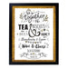 Personalised We Go Together Like... Black Framed Print - The Gift Cabin UK