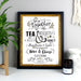 Personalised We Go Together Like... Black Framed Print - The Gift Cabin UK