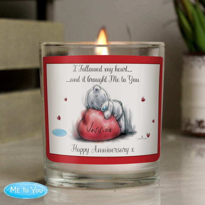 Personalised Me To You Heart Scented Jar Candle - The Gift Cabin UK