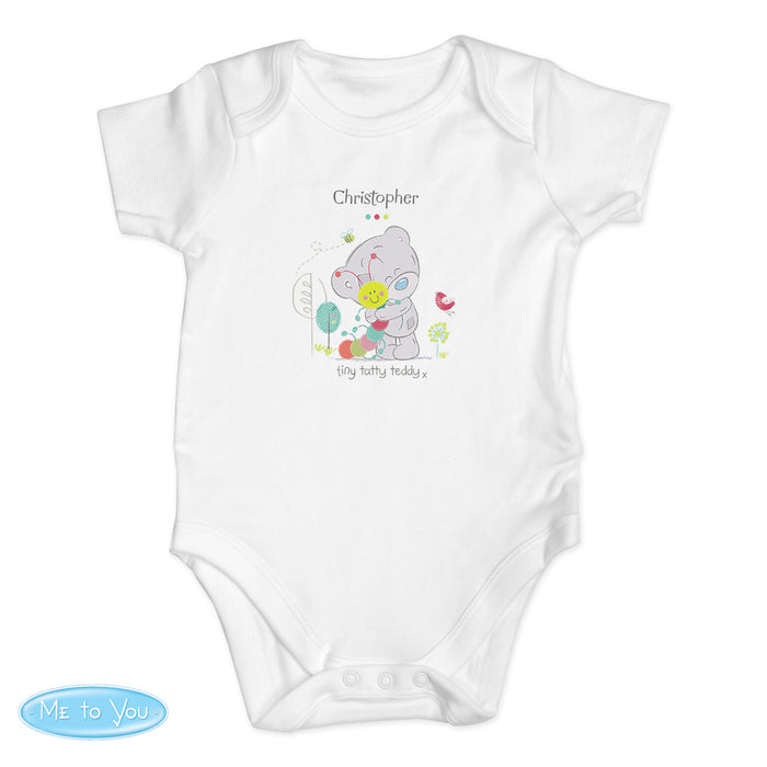 Personalised Tiny Tatty Teddy Cuddle Bug 0-3 Months Baby Vest - The Gift Cabin UK