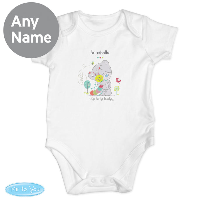 Personalised Tiny Tatty Teddy Cuddle Bug 0-3 Months Baby Vest - The Gift Cabin UK