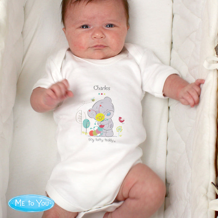 Personalised Tiny Tatty Teddy Cuddle Bug 0-3 Months Baby Vest - The Gift Cabin UK