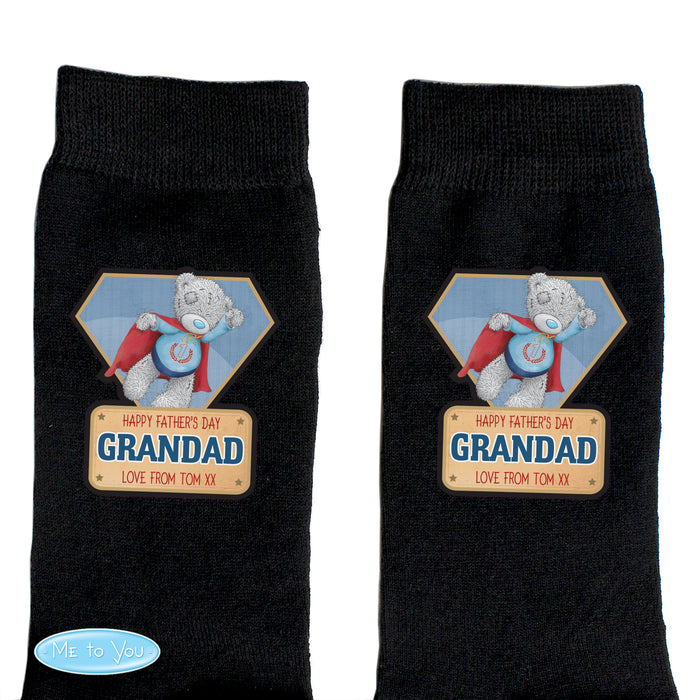 Personalised Me To You Super Hero Mens Socks - The Gift Cabin UK