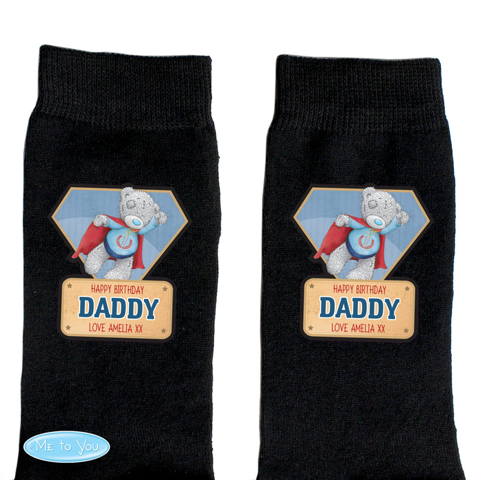 Personalised Me To You Super Hero Mens Socks - The Gift Cabin UK