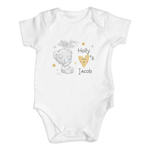 Personalised Tiny Tatty Teddy I Heart 0-3 Months Baby Vest - The Gift Cabin UK