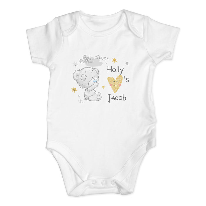 Personalised Tiny Tatty Teddy I Heart 0-3 Months Baby Vest - The Gift Cabin UK