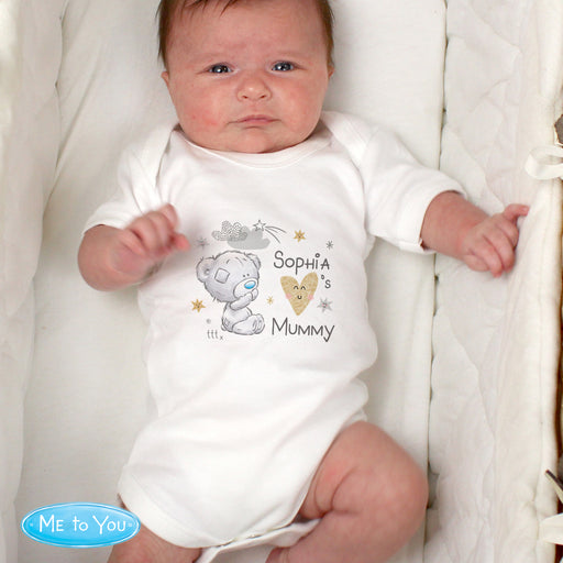 Personalised Tiny Tatty Teddy I Heart 0-3 Months Baby Vest - The Gift Cabin UK