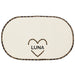 Personalised Love Heart Microfibre Pet Bowl Mat - The Gift Cabin UK