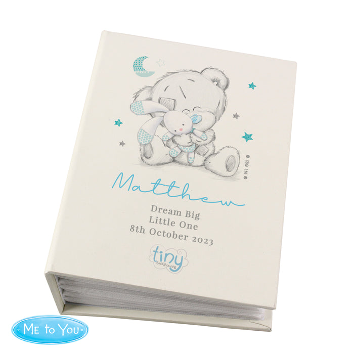 Personalised Tiny Tatty Teddy Blue 6x4 Photo Album with Sleeves - The Gift Cabin UK