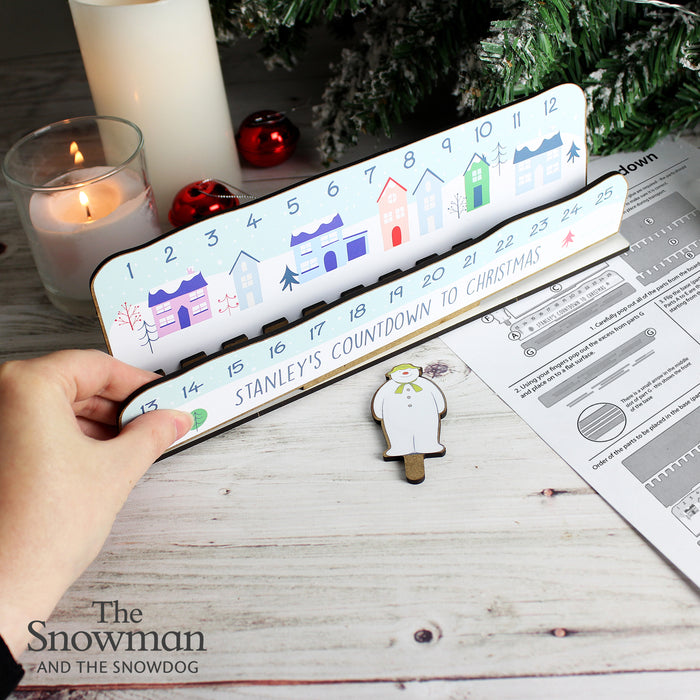 Personalised Make Your Own The Snowman Christmas Advent Countdown Kit