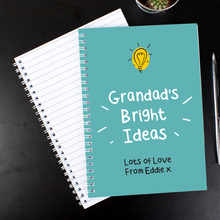 Personalised Bright Ideas A5 Notebook