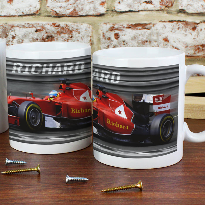 Personalised Formula 1 Mug - The Gift Cabin UK