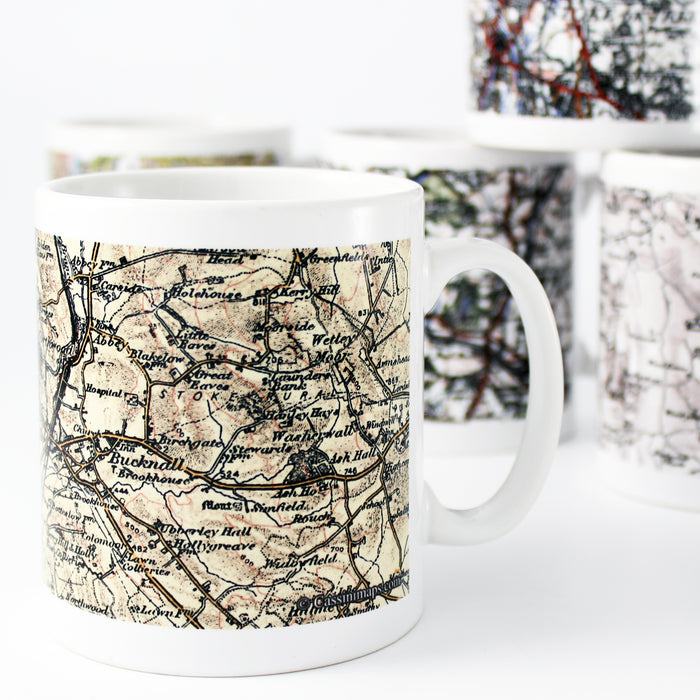 Personalised 1896 - 1904 Revised New Map Mug - The Gift Cabin UK