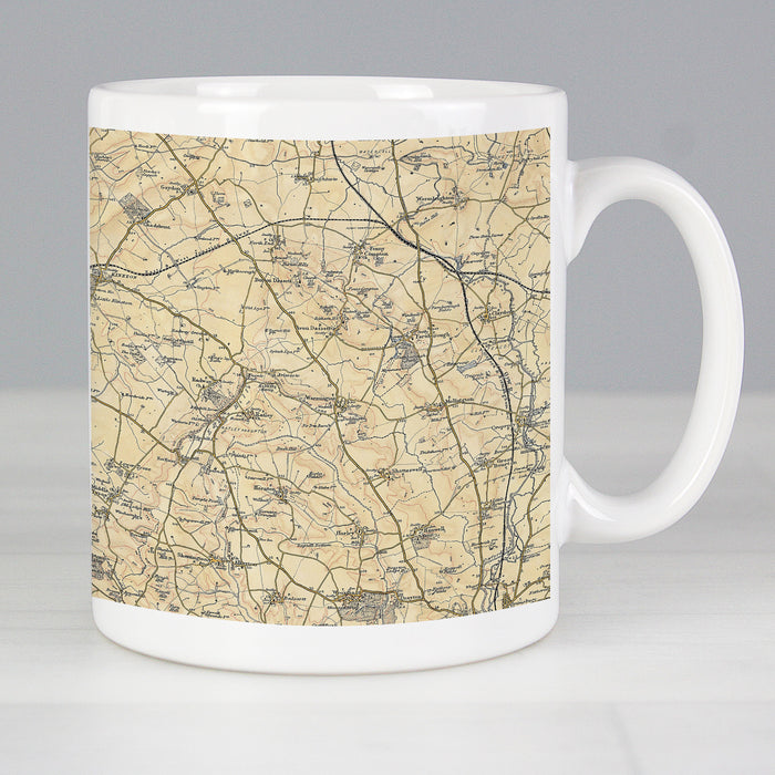 Personalised 1896 - 1904 Revised New Map Mug - The Gift Cabin UK