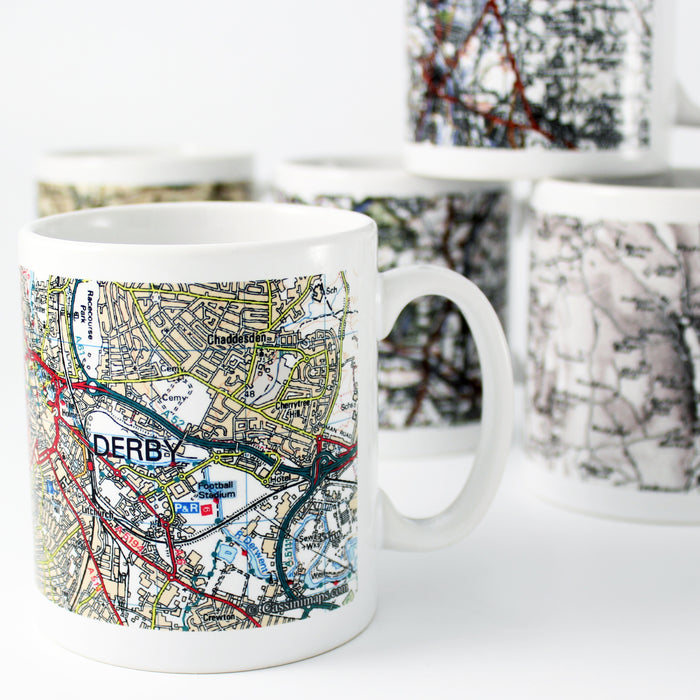 Personalised Present Day Edition Map Mug - The Gift Cabin UK