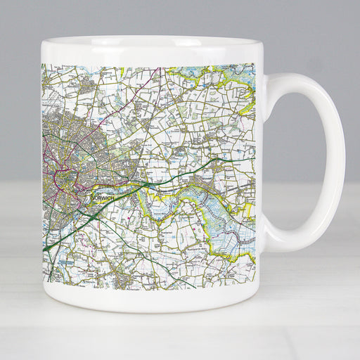 Personalised Present Day Edition Map Mug - The Gift Cabin UK