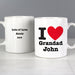 Personalised I HEART Mug - The Gift Cabin UK