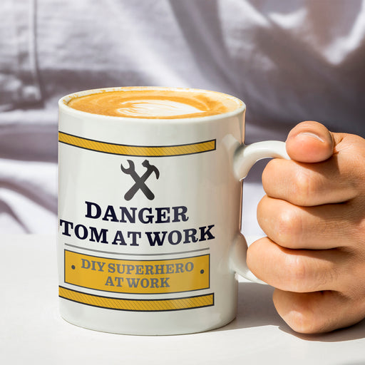 Personalised Man At Work Mug - The Gift Cabin UK