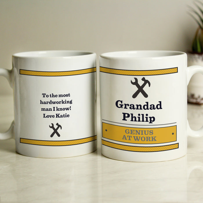 Personalised Man At Work Mug - The Gift Cabin UK