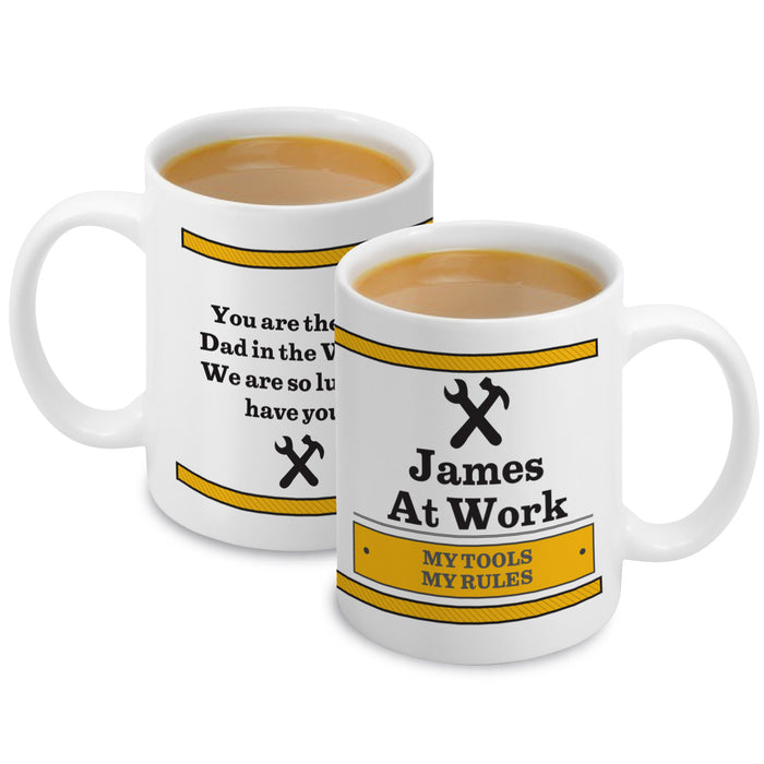 Personalised Man At Work Mug - The Gift Cabin UK