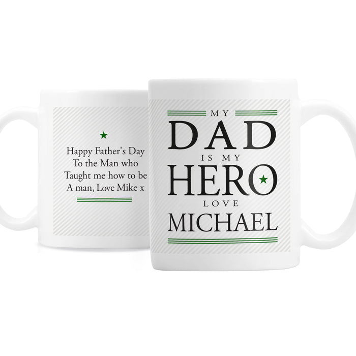 Personalised My Dad is My Hero Mug - The Gift Cabin UK