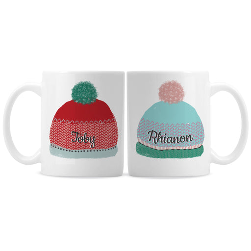 Personalised Woolly Hats Mug Set - The Gift Cabin UK