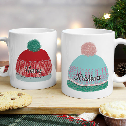 Personalised Woolly Hats Mug Set - The Gift Cabin UK