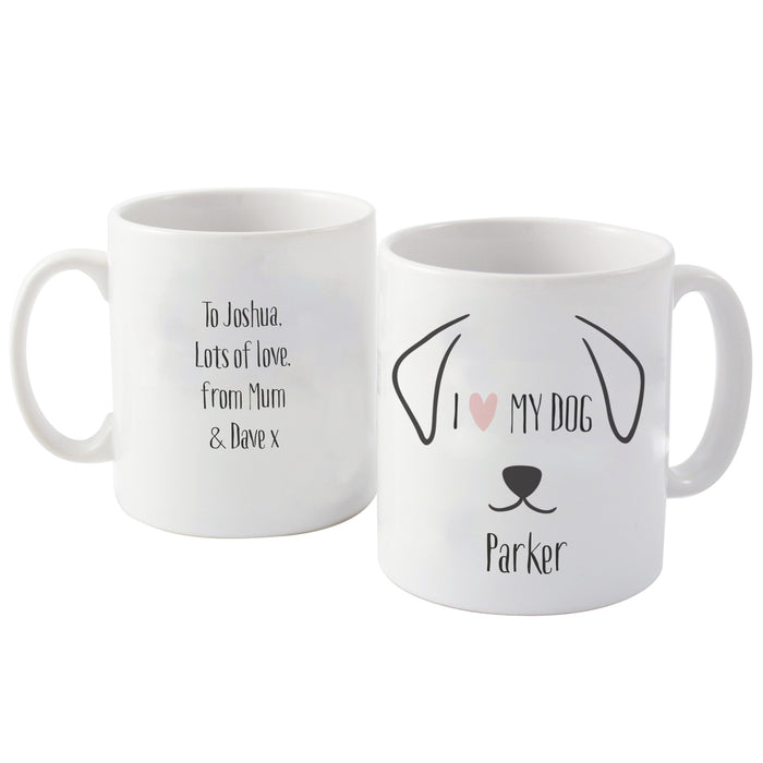 Personalised Dog Features Mug - The Gift Cabin UK