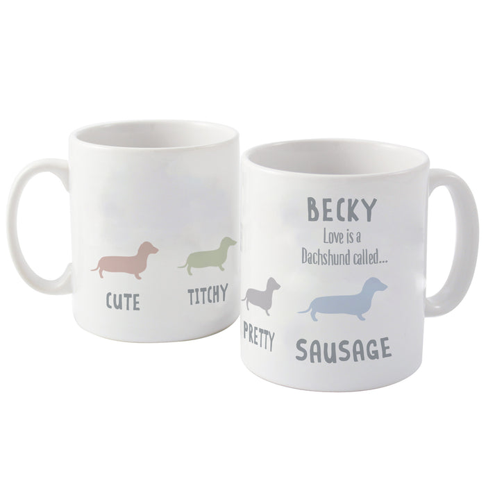 Personalised Dachshund Dog Breed Mug - The Gift Cabin UK