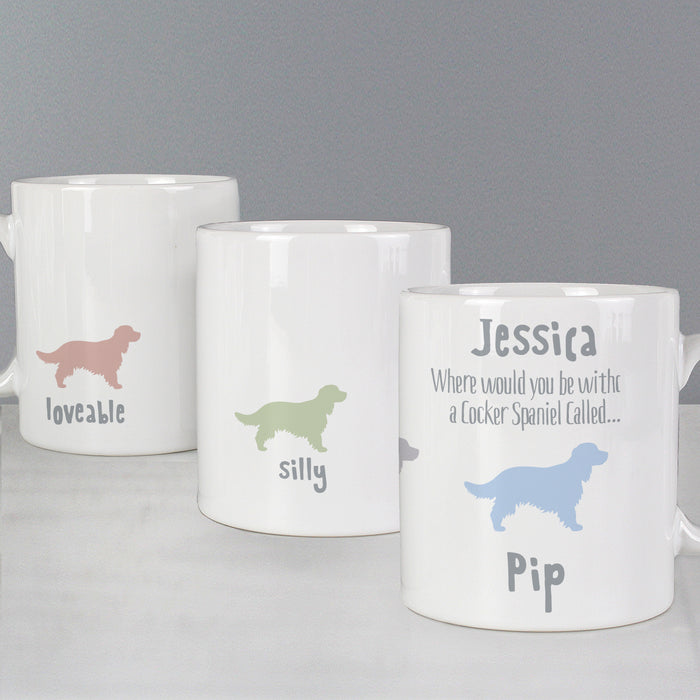 Personalised Cocker Spaniel Dog Breed Mug - The Gift Cabin UK