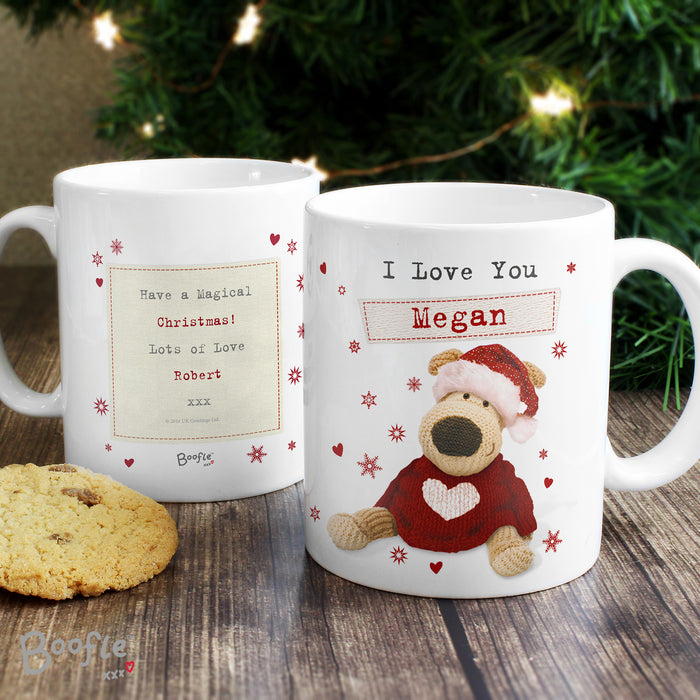 Personalised Boofle Christmas Love Mug - The Gift Cabin UK