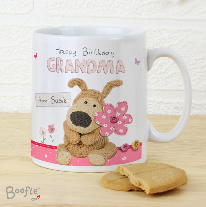 Personalised Boofle Flowers Mug - The Gift Cabin UK