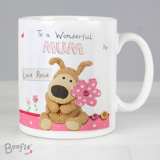 Personalised Boofle Flowers Mug - The Gift Cabin UK