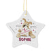 Personalised Boofle My 1st Christmas Ceramic Star Decoration - The Gift Cabin UK