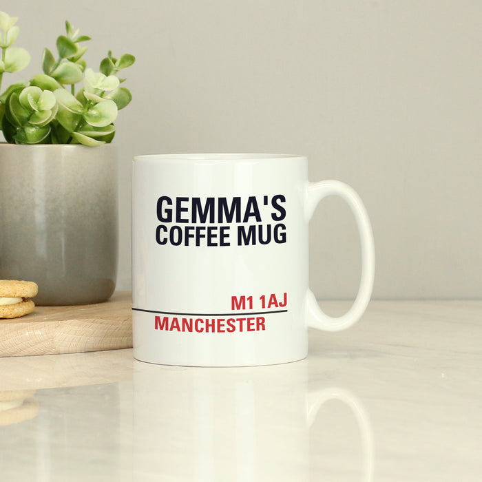 Personalised London Street Sign Mug - The Gift Cabin UK