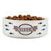 Personalised Blue Fish 14cm Medium White Pet Bowl - The Gift Cabin UK