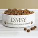 Personalised Paws 14cm Medium White Pet Bowl - The Gift Cabin UK