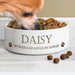 Personalised Paws 14cm Medium White Pet Bowl - The Gift Cabin UK