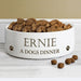 Personalised Paws 14cm Medium White Pet Bowl - The Gift Cabin UK