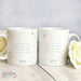 Personalised Boofle Wedding Couple Mug Set - The Gift Cabin UK