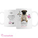 Personalised Rachael Hale Doodle Pug Mug - The Gift Cabin UK