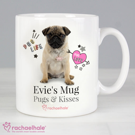 Personalised Rachael Hale Doodle Pug Mug - The Gift Cabin UK