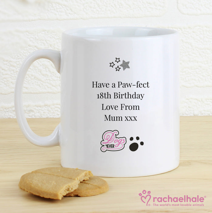 Personalised Rachael Hale Doodle Pug Mug - The Gift Cabin UK