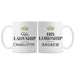 Personalised Ladyship and Lordship Mug Set - The Gift Cabin UK