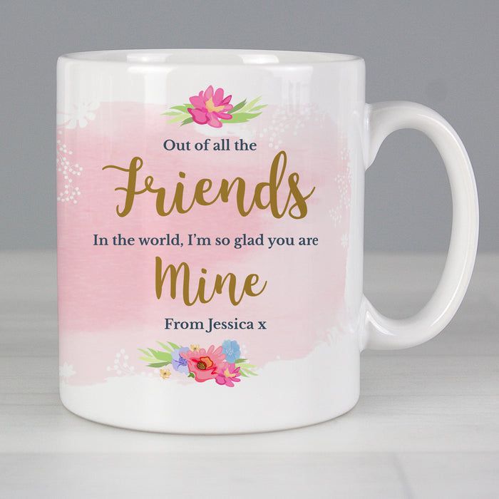 Personalised Floral Watercolour Mug - The Gift Cabin UK