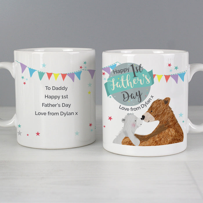 Personalised 1st Father's Day Daddy Bear Mug - The Gift Cabin UK