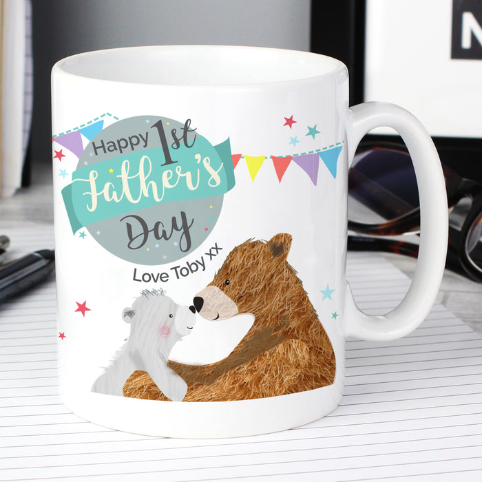 Personalised 1st Father's Day Daddy Bear Mug - The Gift Cabin UK